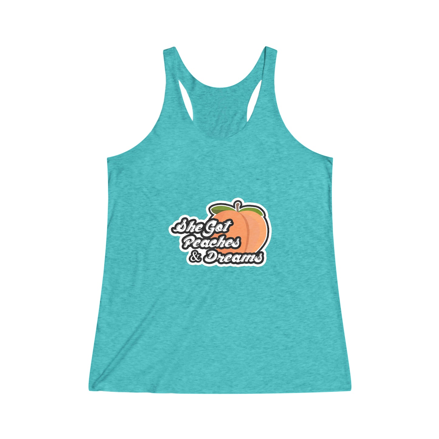 GFWP "Peaches And Dreams" Women's Tri-Blend Racerback Tank