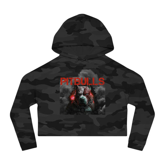 GFWP "Pitbulls" Graphic Cropped Hooded Sweatshirt