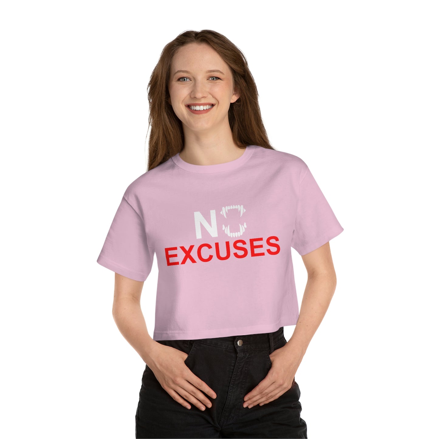 GFWP "No Excuses!" Champion Women's Cropped T-Shirt