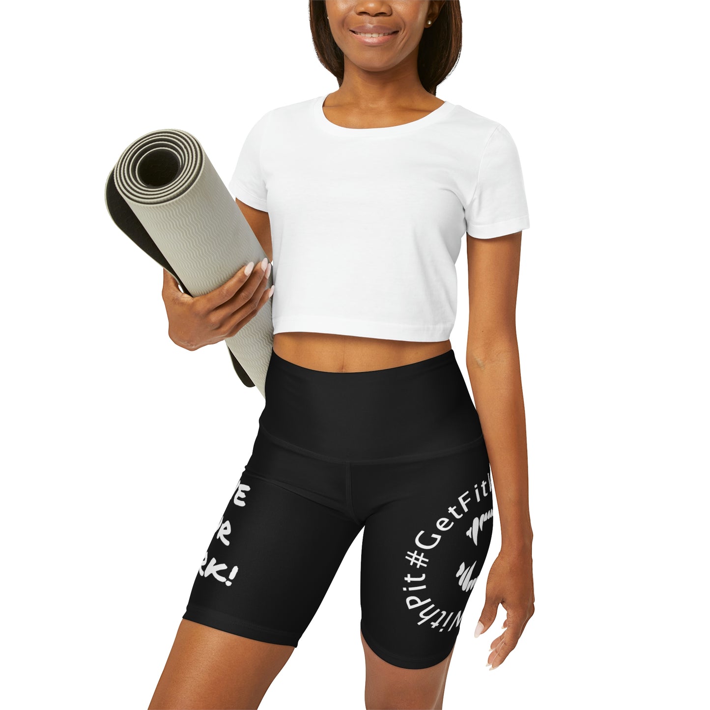 GFWP "Leave Your Mark!" High Waisted Yoga Shorts