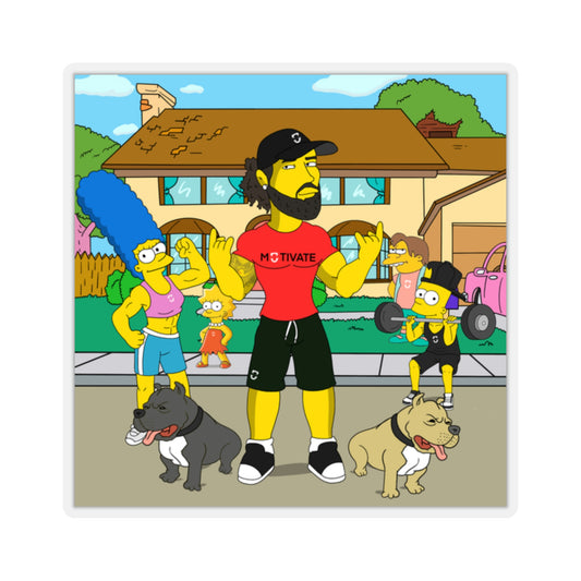 GFWP "Simpsonized" Cut Stickers