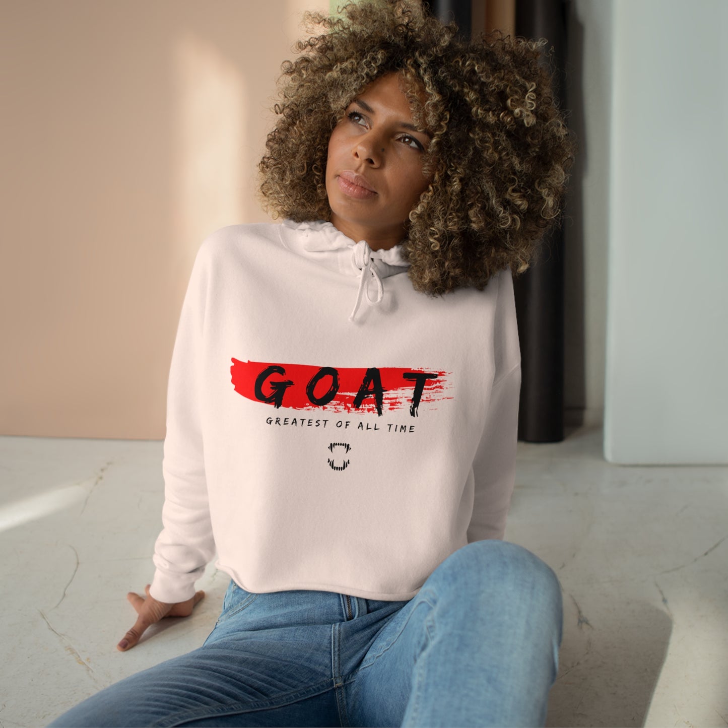 GFWP "GOAT" Crop Hoodie