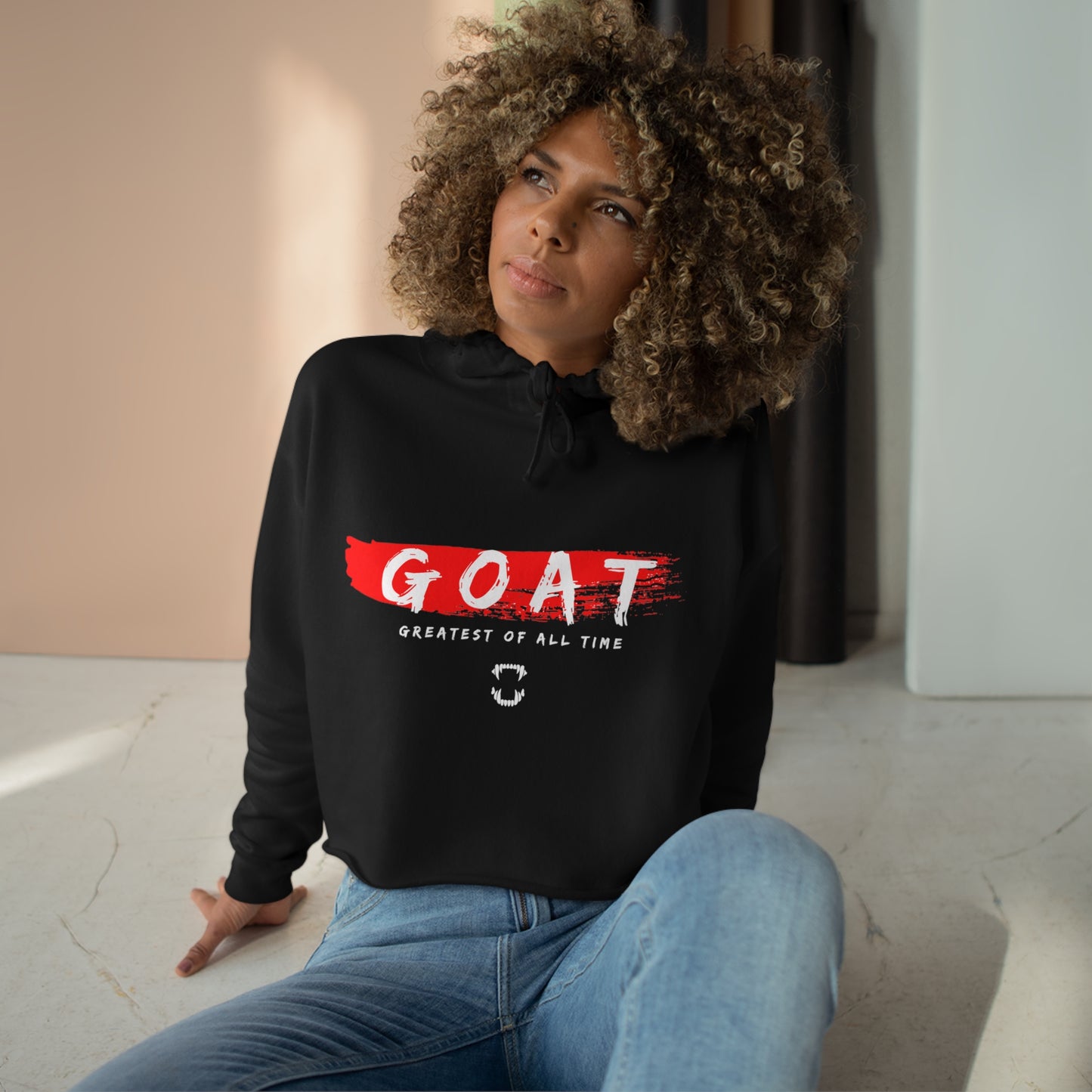 GFWP "GOAT" Crop Hoodie