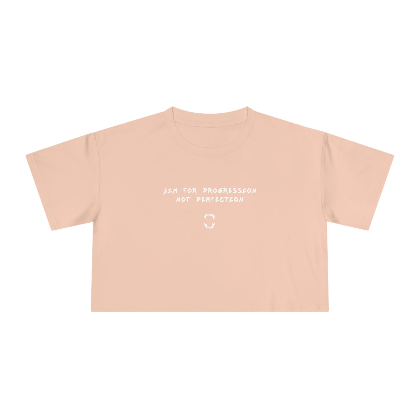 GFWP "Progression Not Perfection" Women's Crop Tee