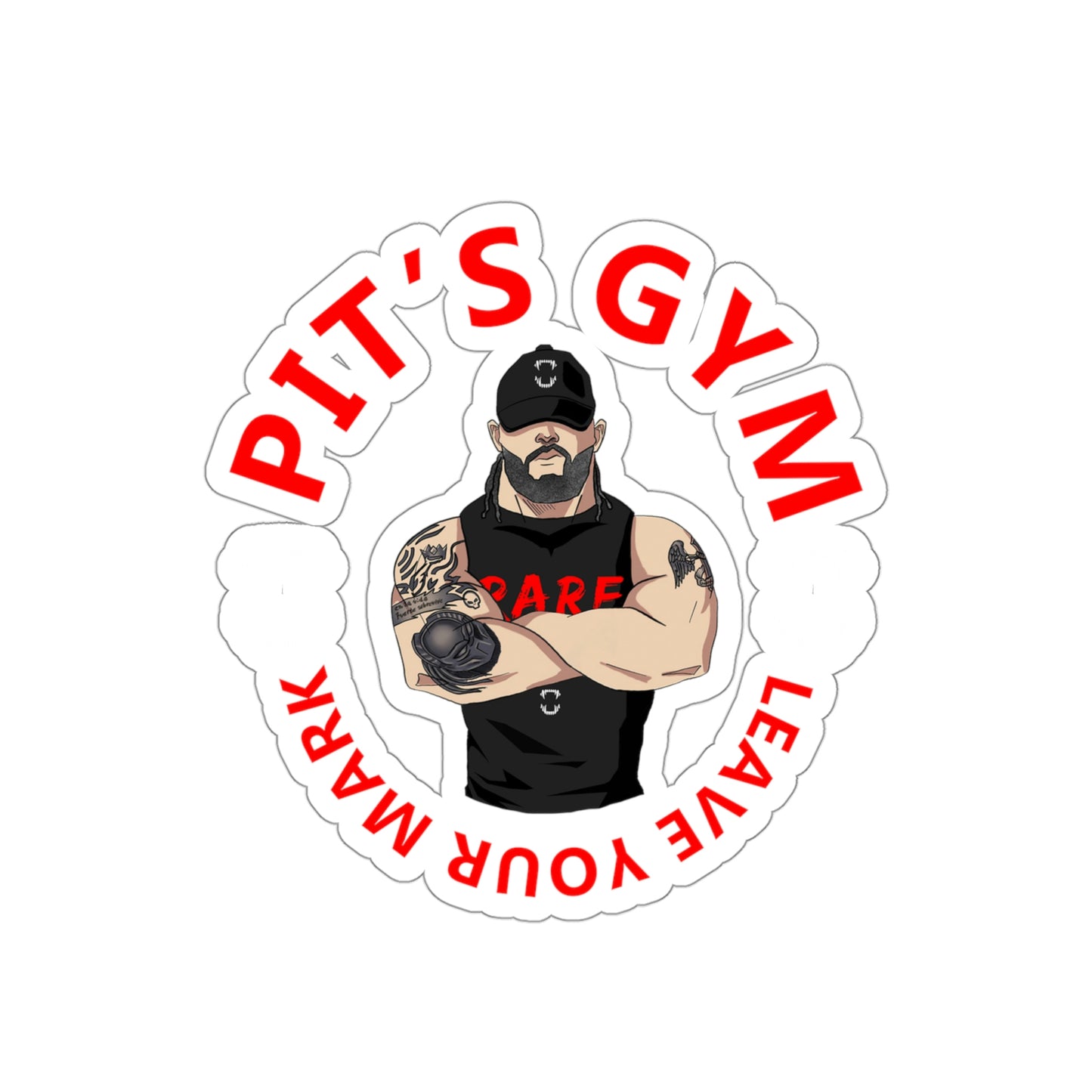 GFWP "Pit's Gym" Cut Stickers