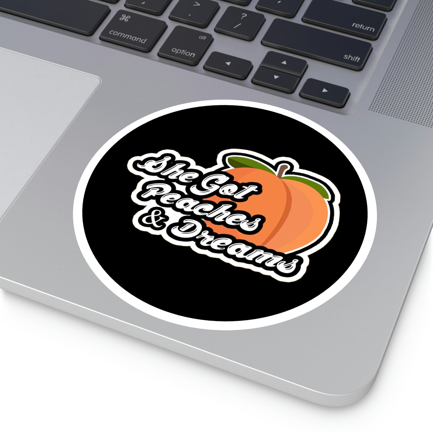 GFWP "Peaches And Dreams" Round Stickers, Indoor\Outdoor
