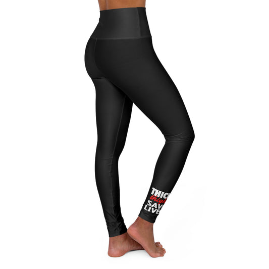 GFWP "Thick Thighs Save Lives" High Waisted Yoga Leggings (AOP)