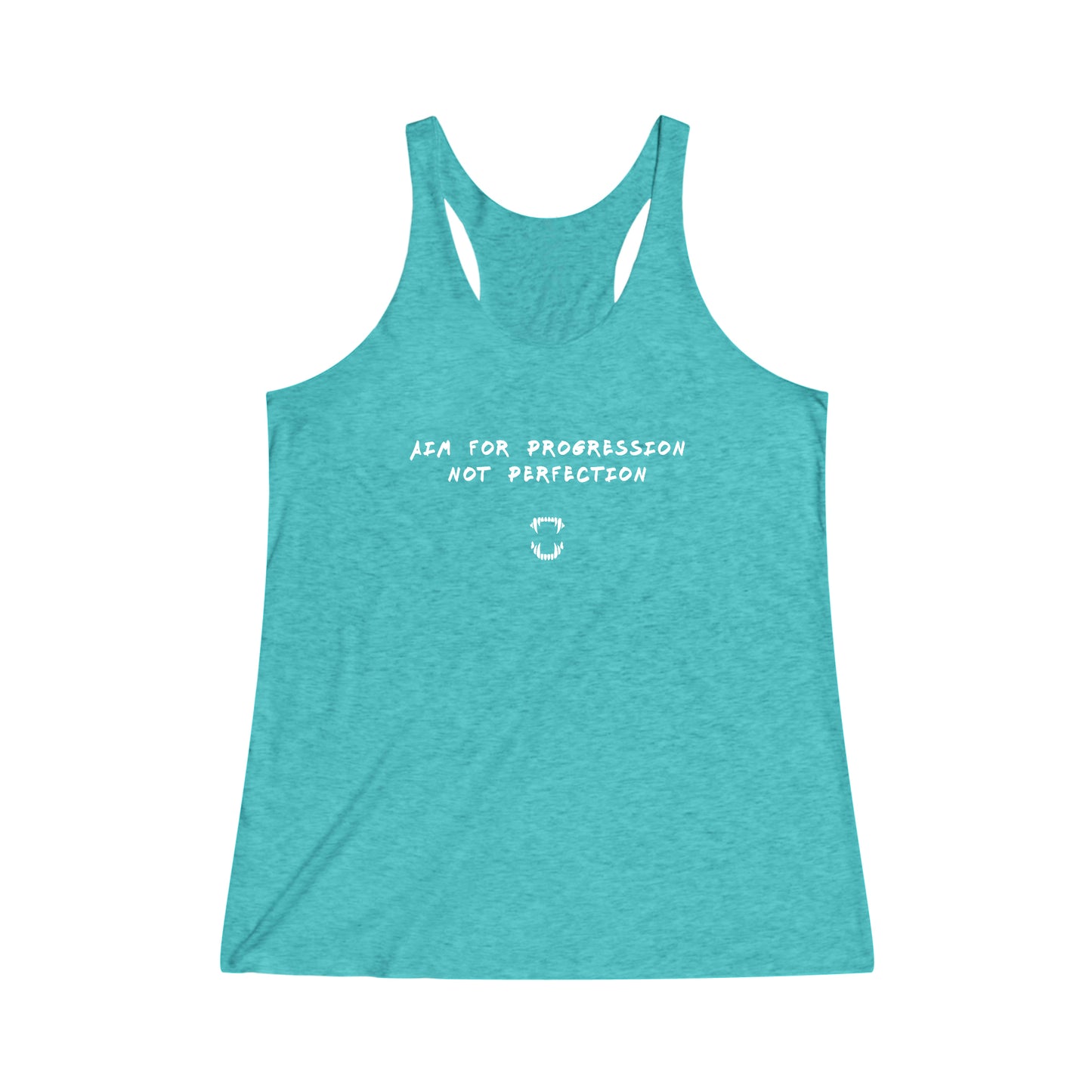 GFWP "Progression Not Perfection" Women's Tri-Blend Racerback Tank