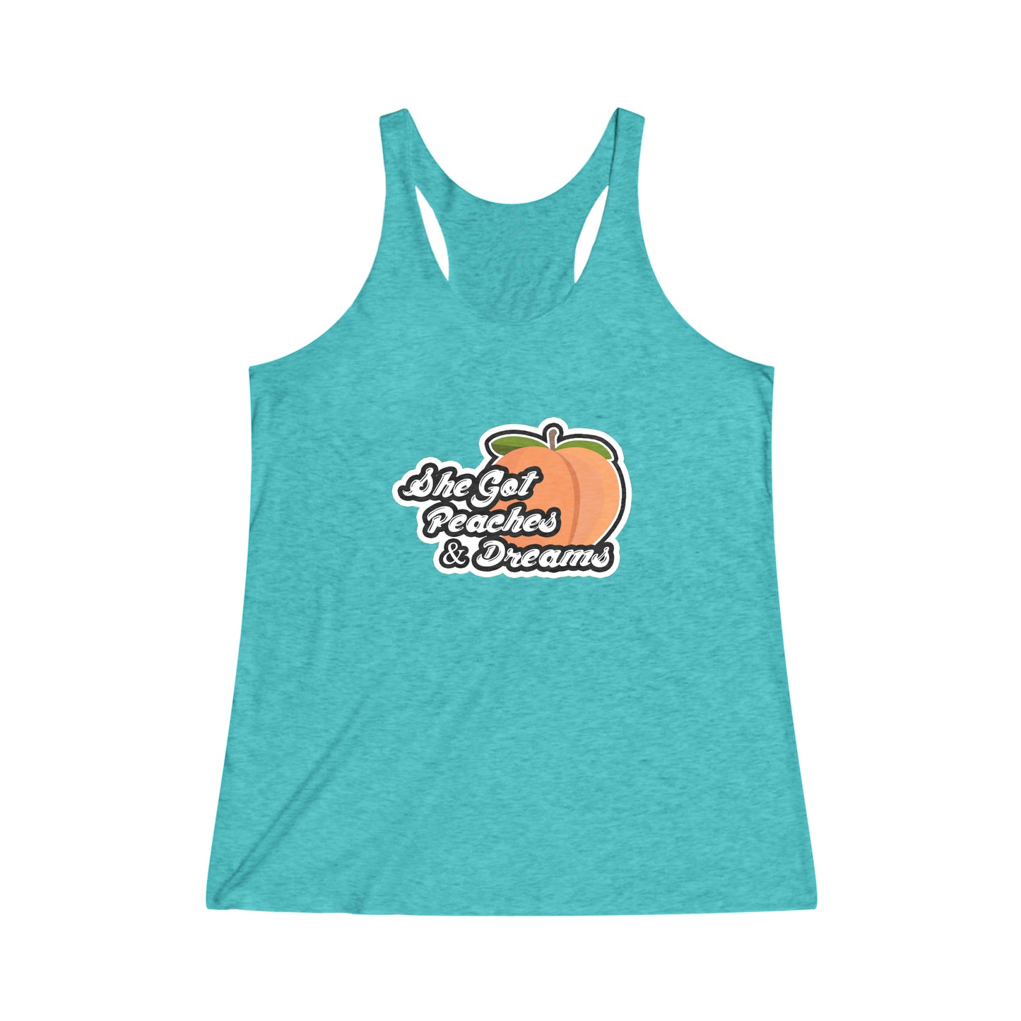 GFWP "Peaches And Dreams" Women's Tri-Blend Racerback Tank