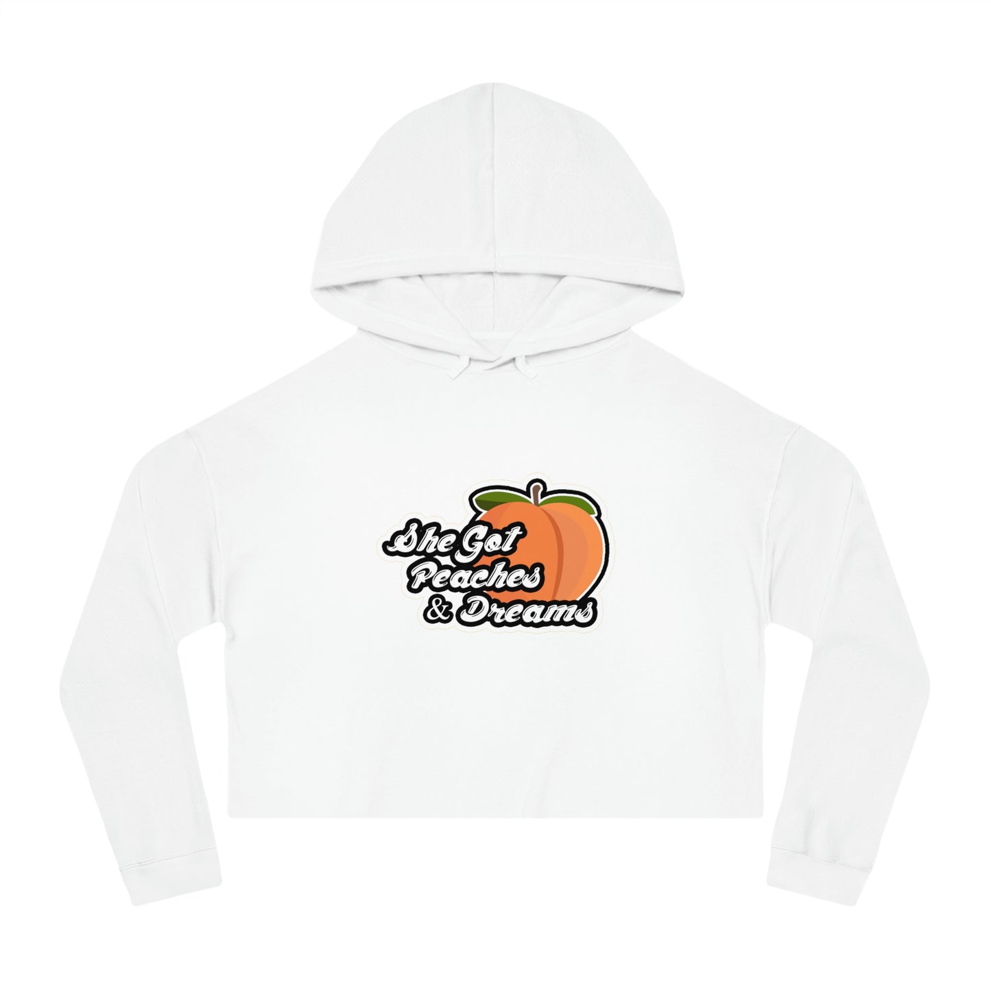 GFWP "Peaches And Dreams" Women’s Cropped Hooded Sweatshirt