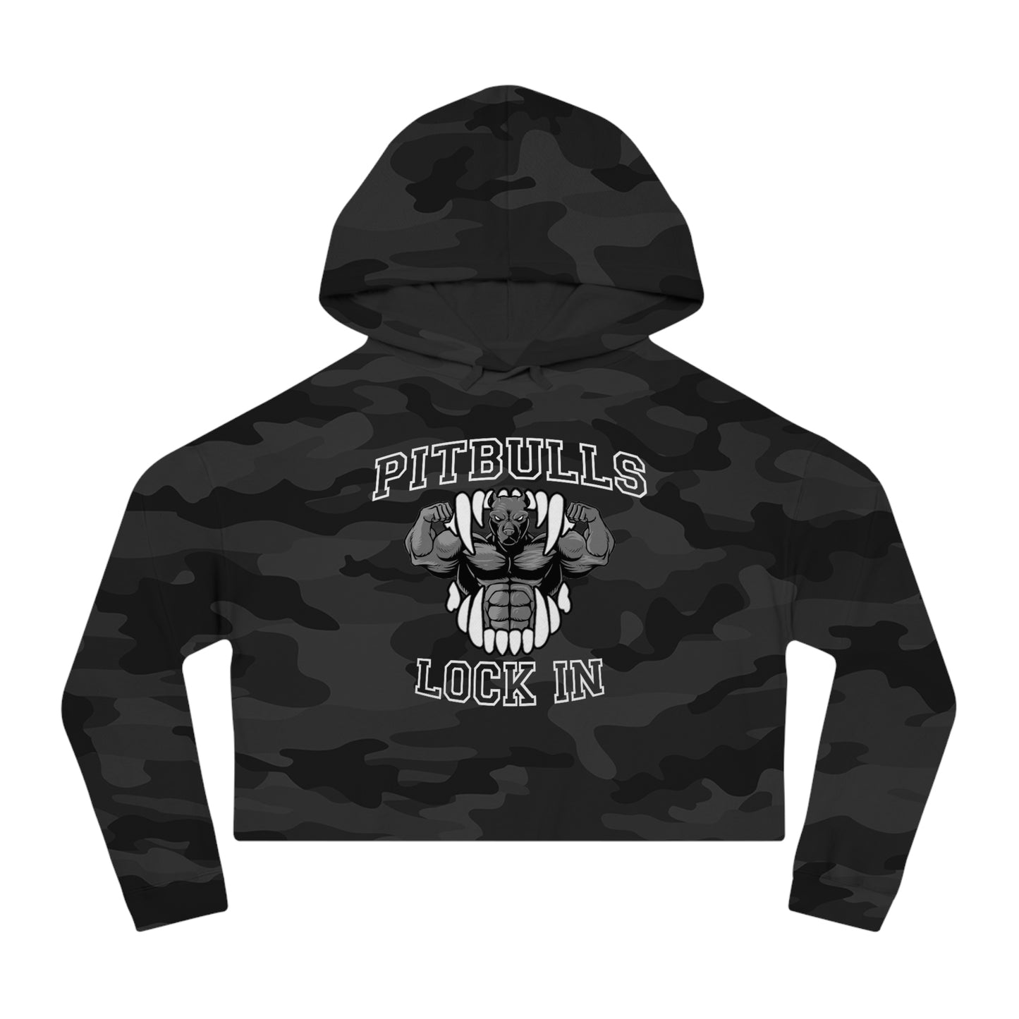 GFWP "Pitbulls Lock In" Women’s Cropped Hooded Sweatshirt