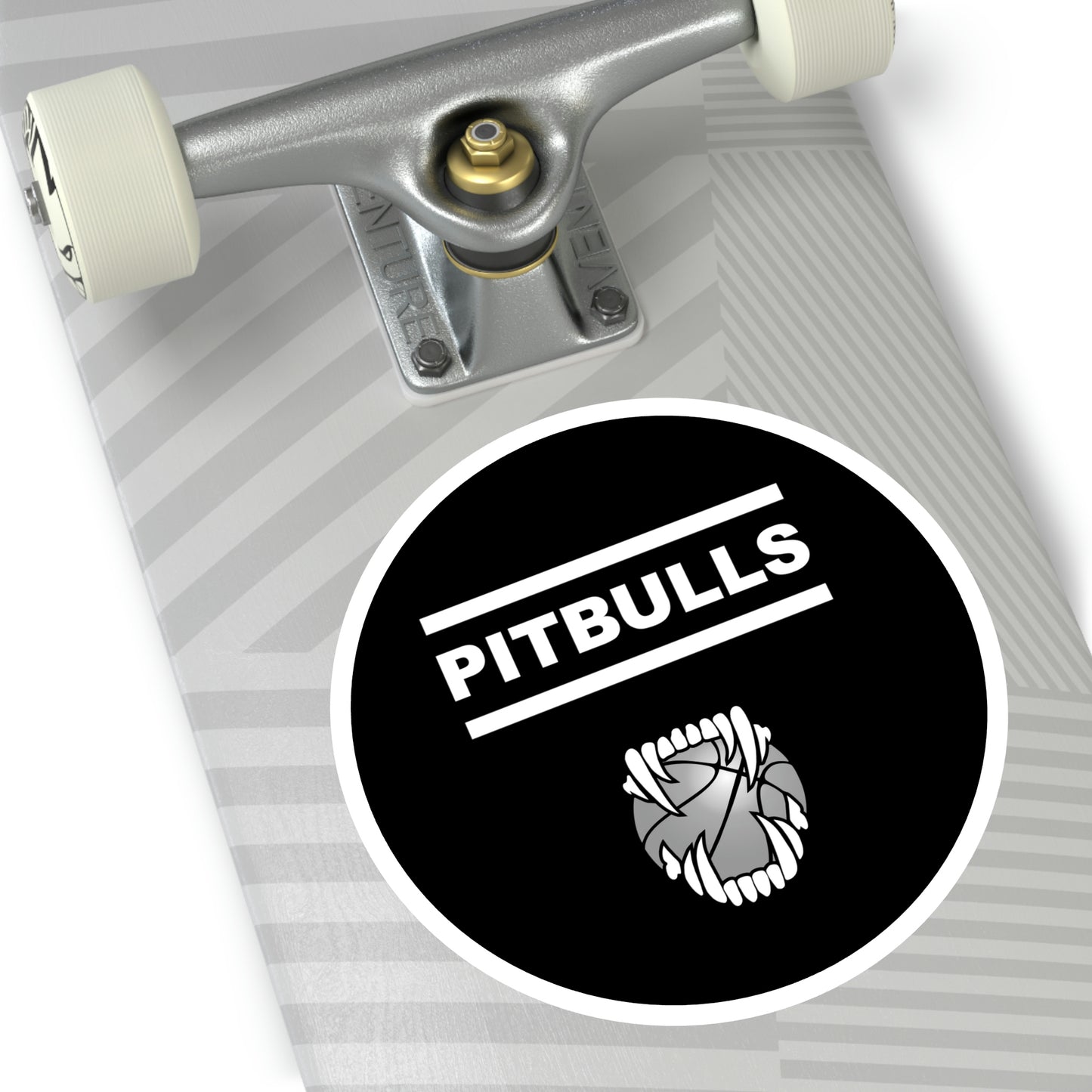 GFWP "Team Pitbulls" Round Stickers, Indoor\Outdoor