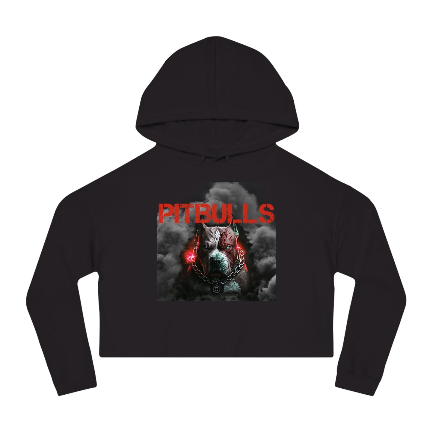 GFWP "Pitbulls" Graphic Cropped Hooded Sweatshirt