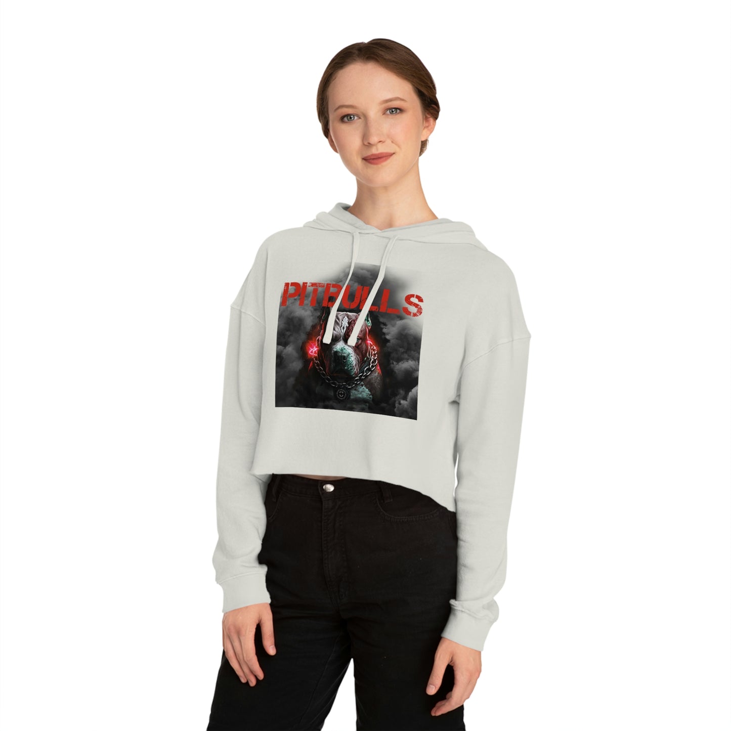 GFWP "Pitbulls" Graphic Cropped Hooded Sweatshirt