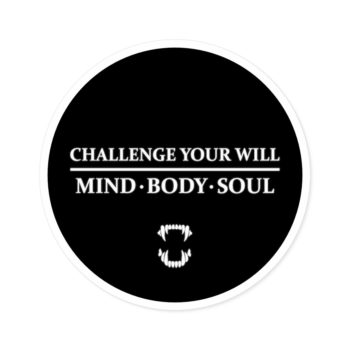 GFWP "Challenge Your Will" Round Stickers, Indoor\Outdoor