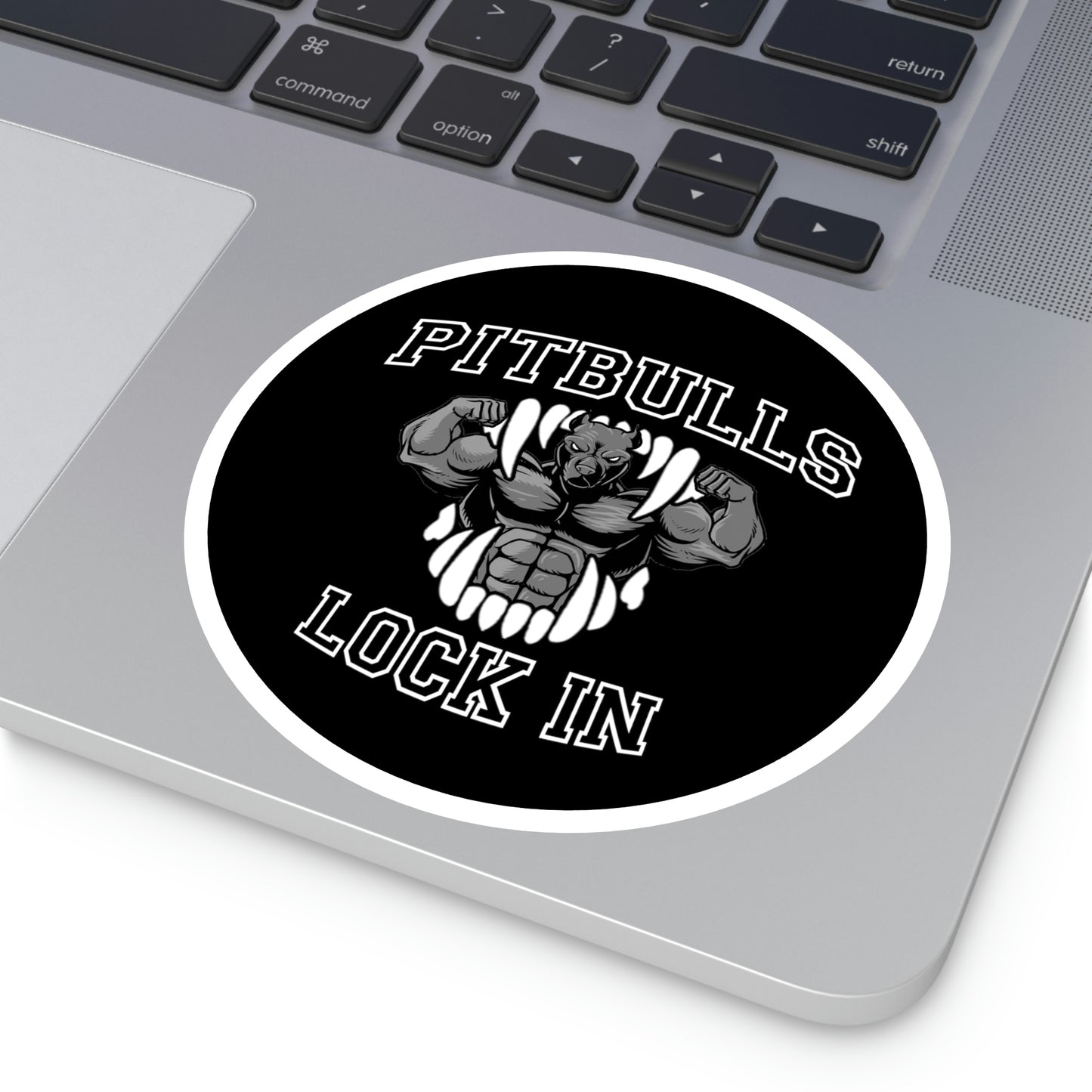 GFWP "Pitbulls Lock In" Round Stickers, Indoor\Outdoor