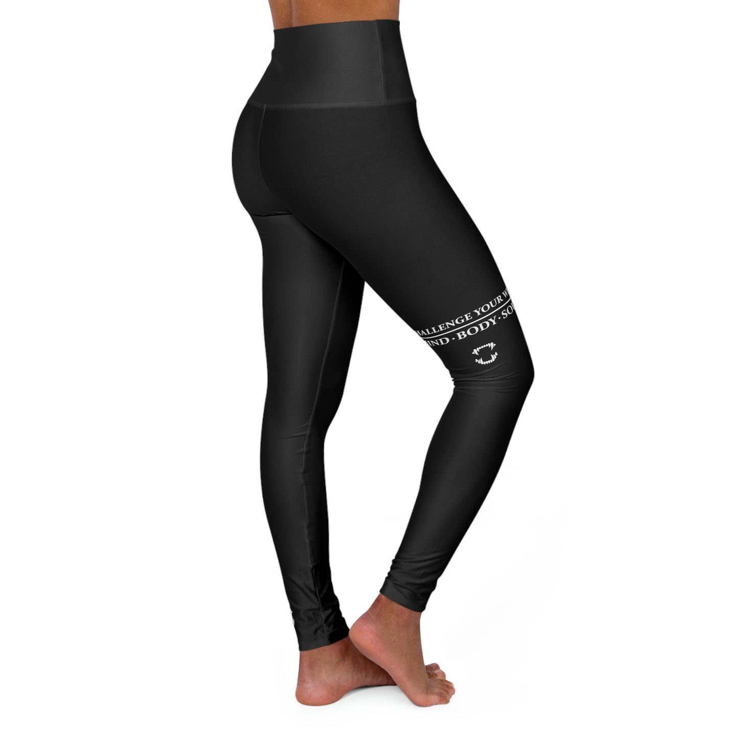 GFWP "Challenge Your Will" High Waisted Yoga Leggings (AOP)
