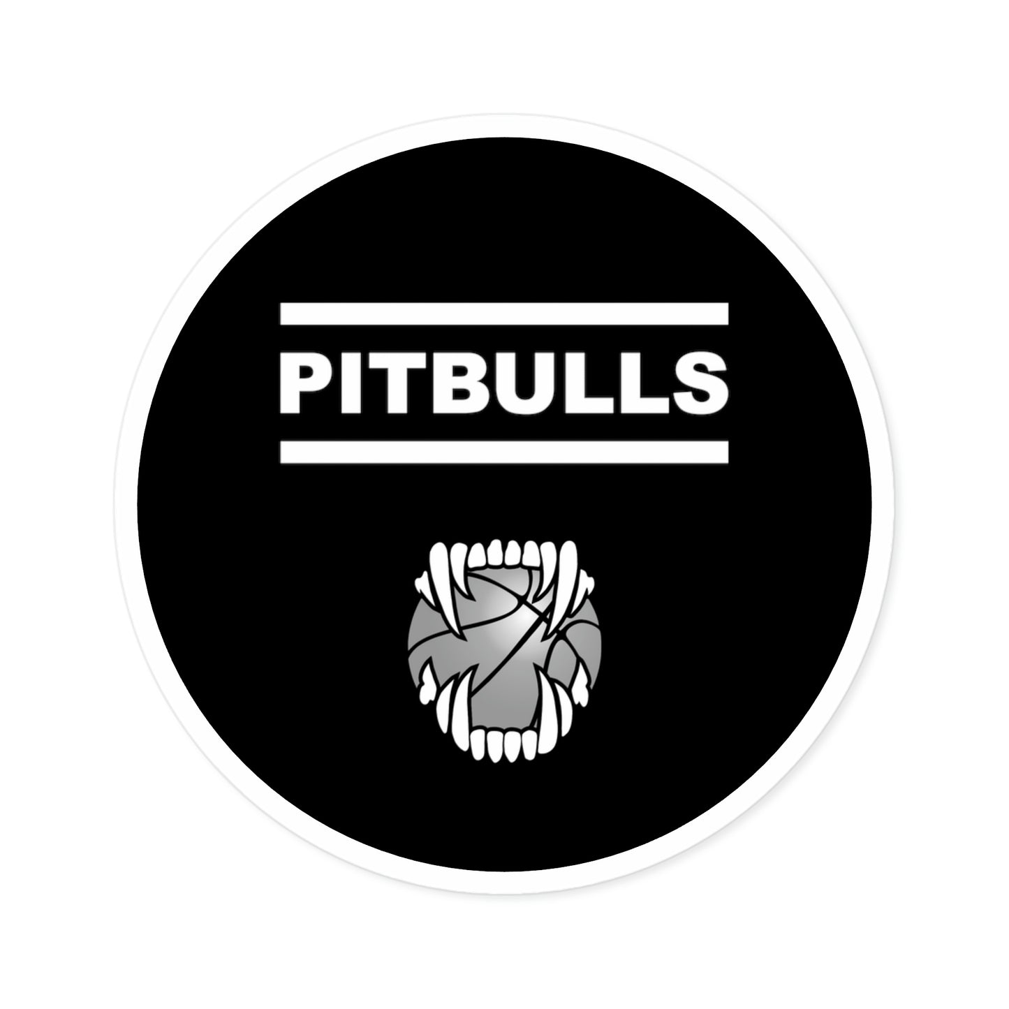 GFWP "Team Pitbulls" Round Stickers, Indoor\Outdoor