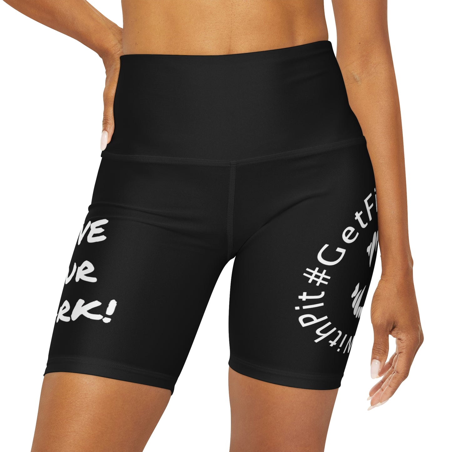 GFWP "Leave Your Mark!" High Waisted Yoga Shorts
