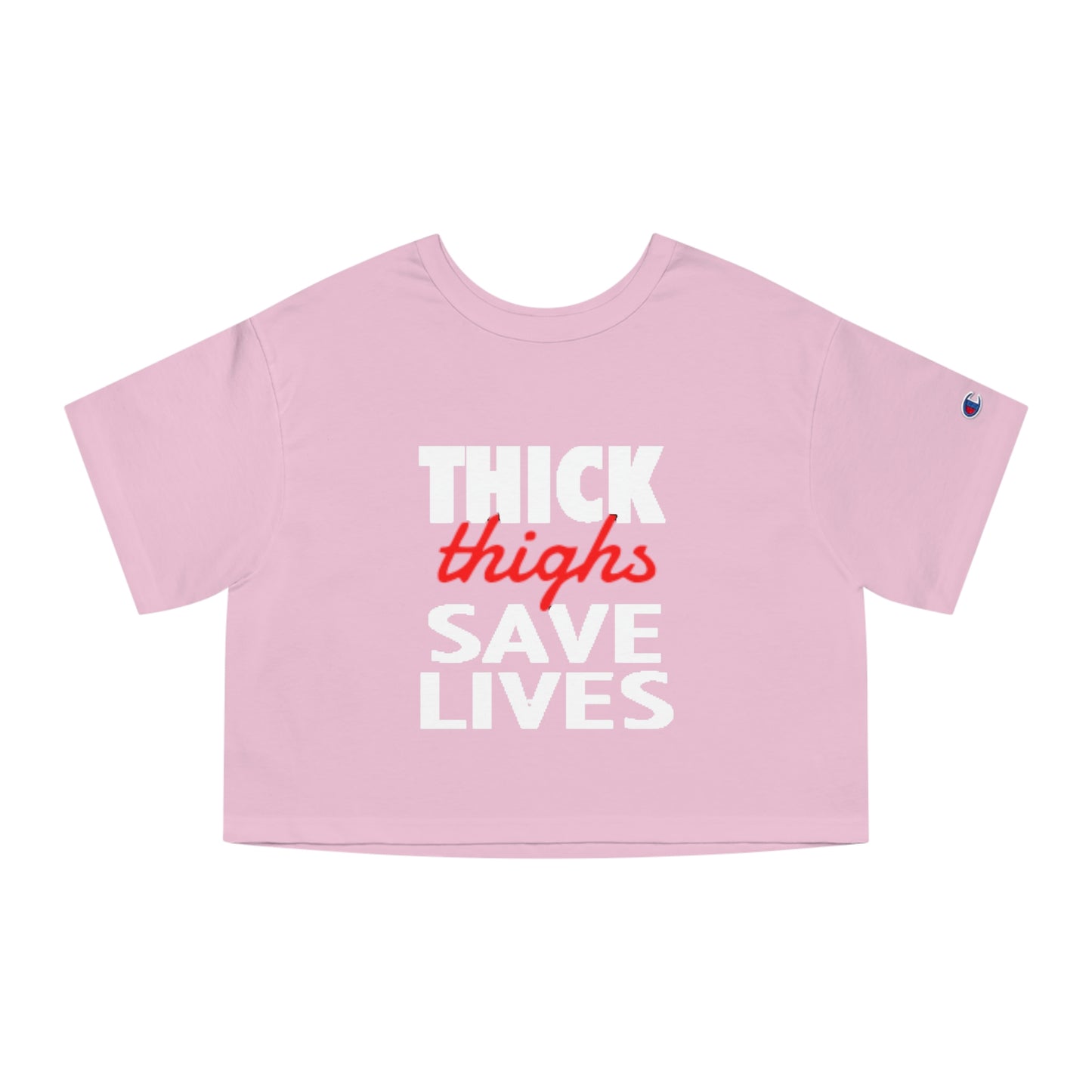 GFWP "Thick Thighs Save Lives!" Champion Women's Cropped T-Shirt