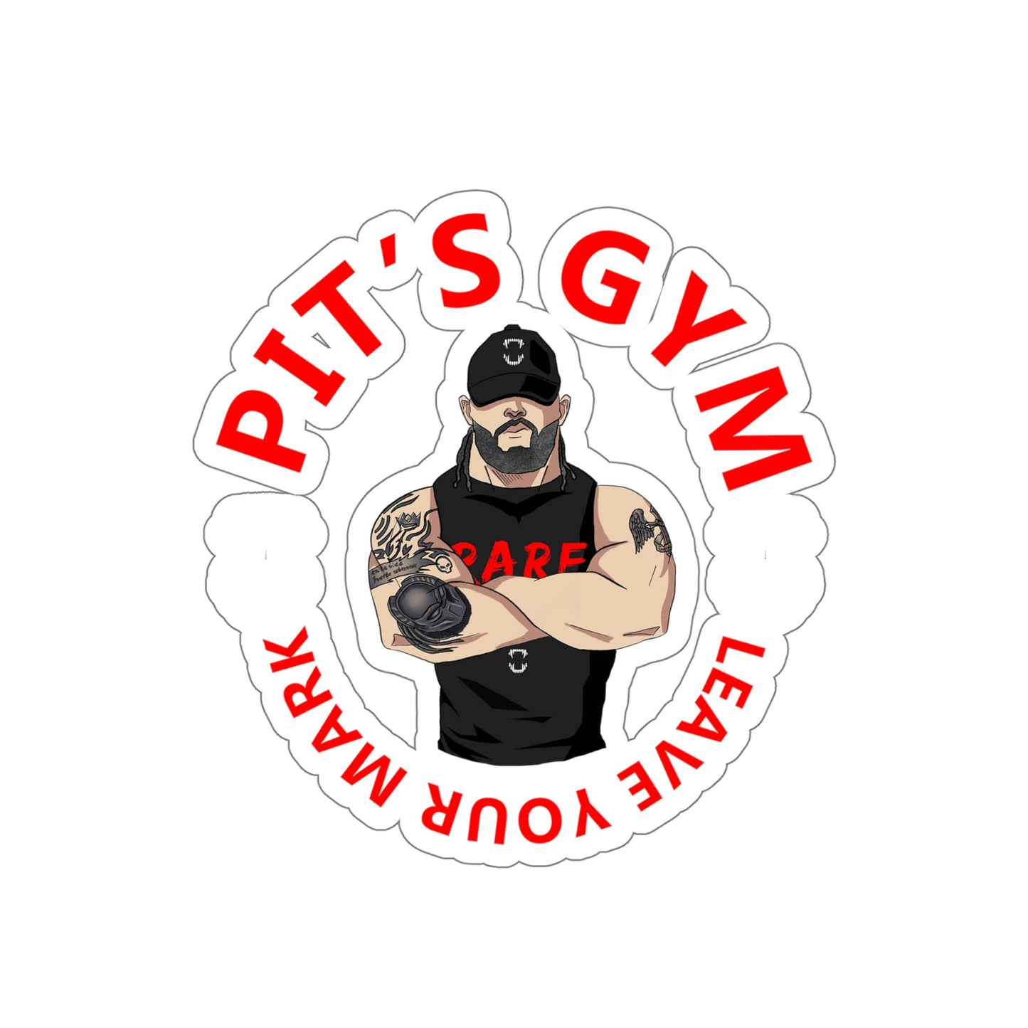 GFWP "Pit's Gym" Cut Stickers