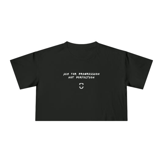 GFWP "Progression Not Perfection" Women's Crop Tee