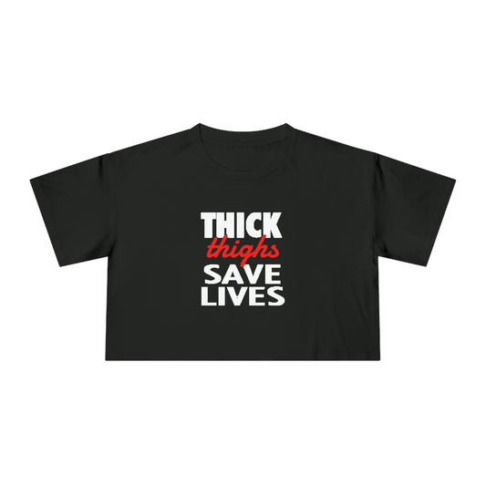 GFWP "Thick Thighs Save Lives" Women's Crop Tee