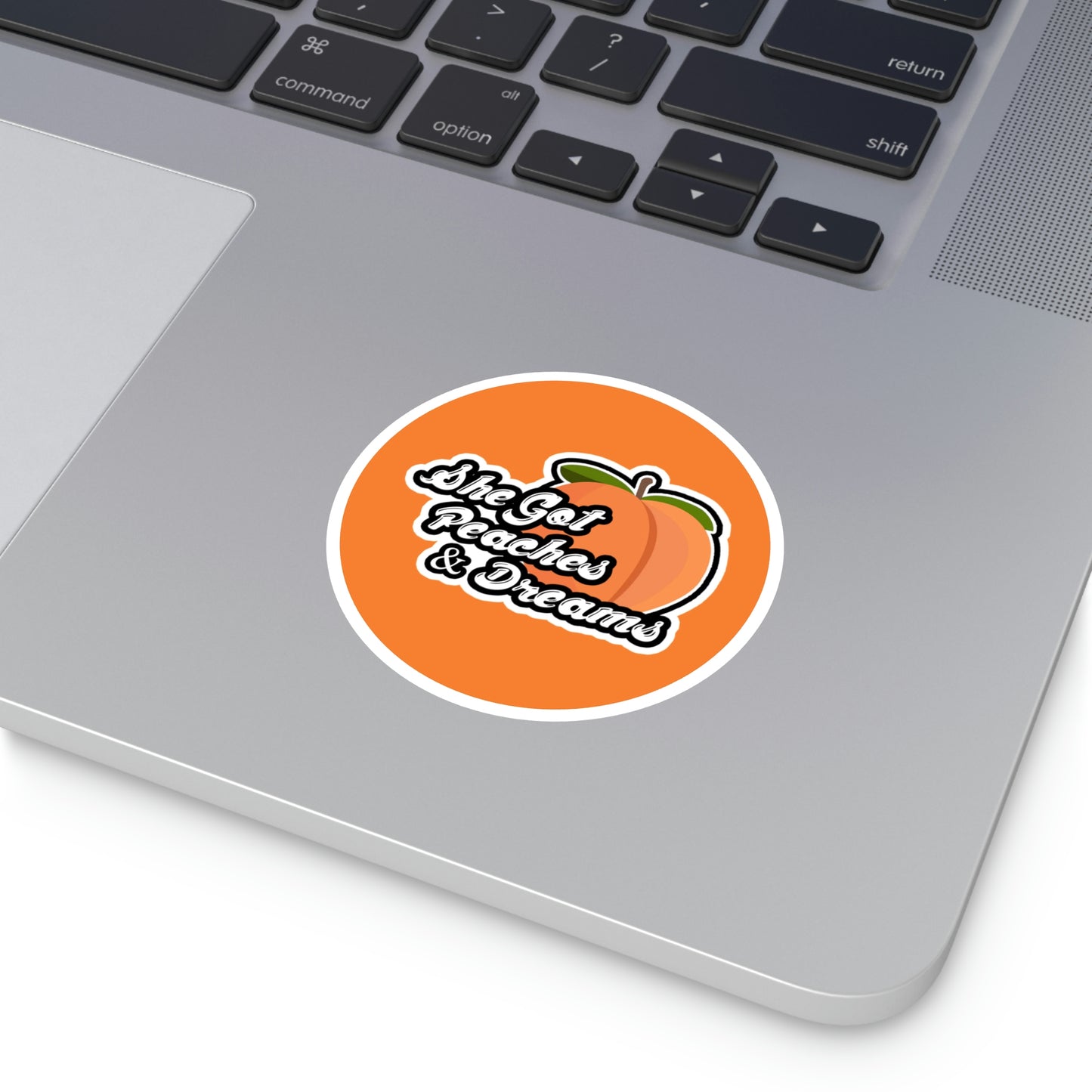 GFWP "Peaches And Dreams" Round Stickers, Indoor\Outdoor