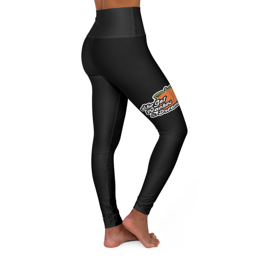 GFWP "Peaches And Dreams" High Waisted Yoga Leggings (AOP)