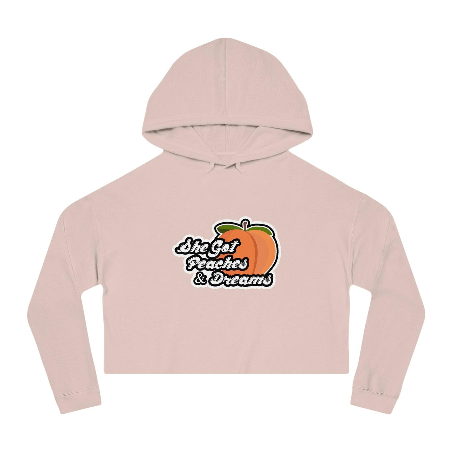 GFWP "Peaches And Dreams" Women’s Cropped Hooded Sweatshirt