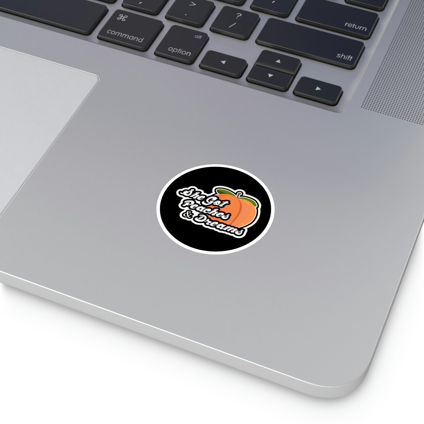 GFWP "Peaches And Dreams" Round Stickers, Indoor\Outdoor