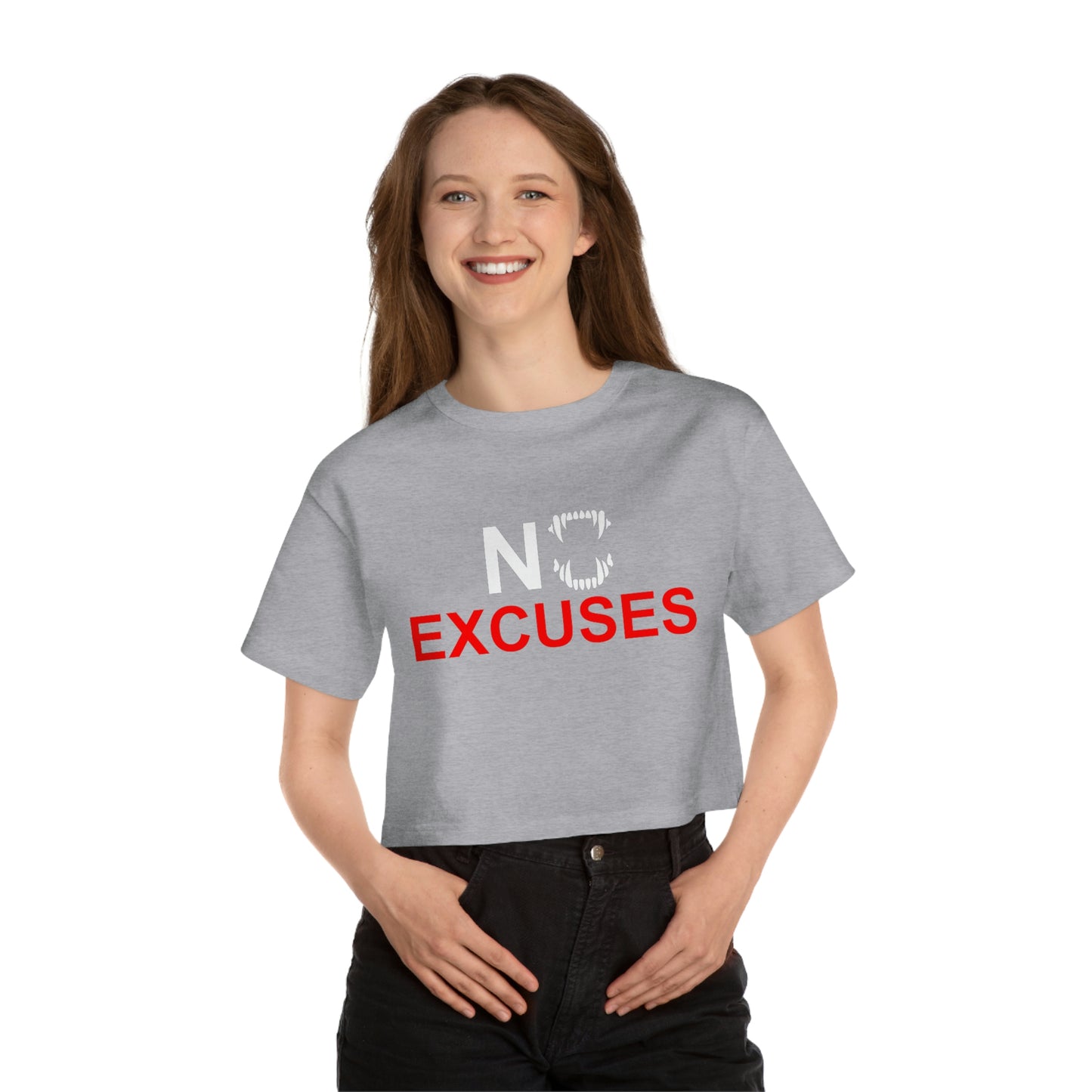GFWP "No Excuses!" Champion Women's Cropped T-Shirt