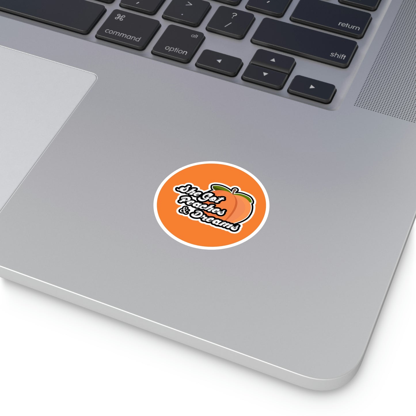 GFWP "Peaches And Dreams" Round Stickers, Indoor\Outdoor