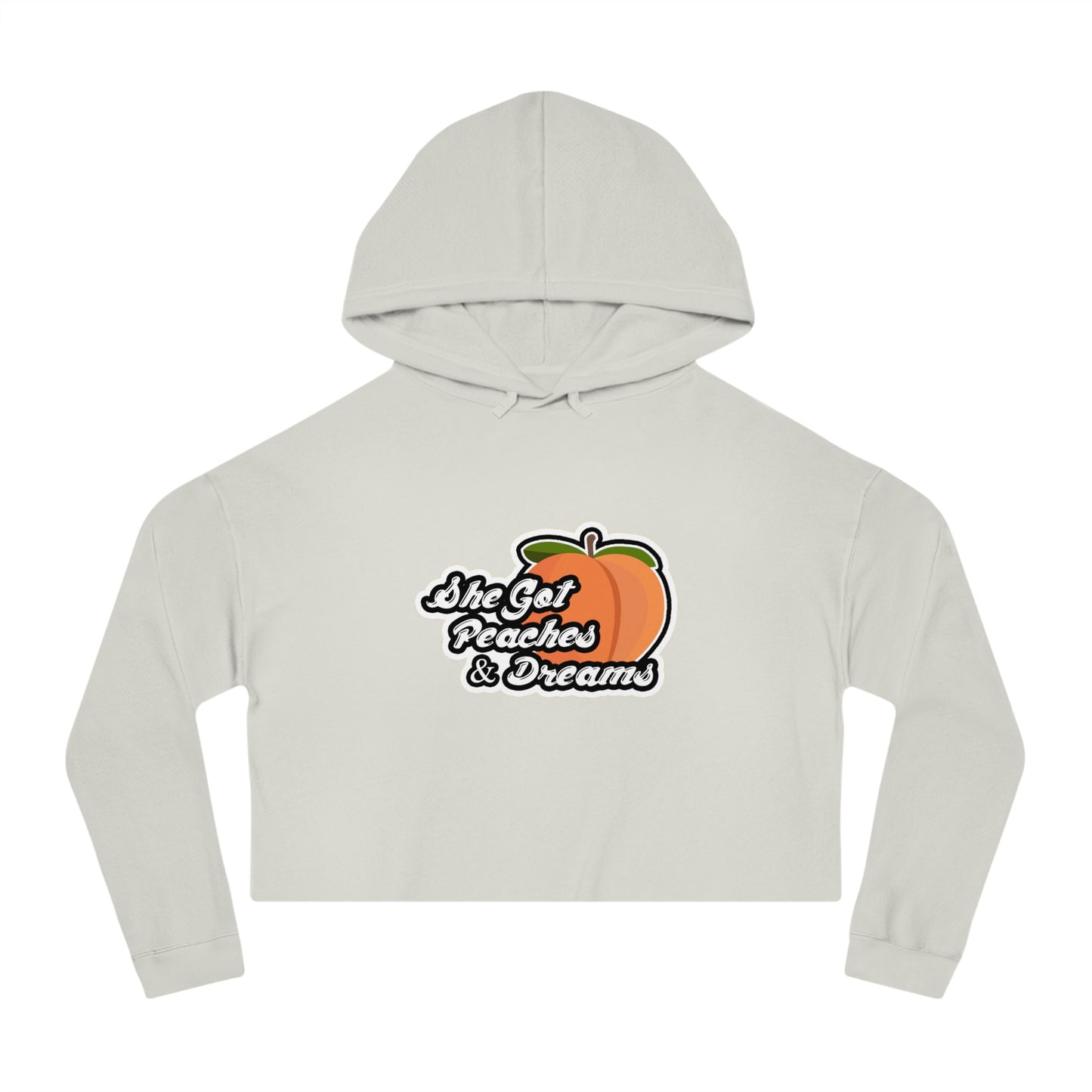 GFWP "Peaches And Dreams" Women’s Cropped Hooded Sweatshirt