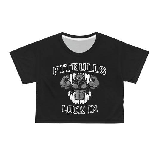 GFWP "Pitbulls Lock In" Crop Tee (AOP)