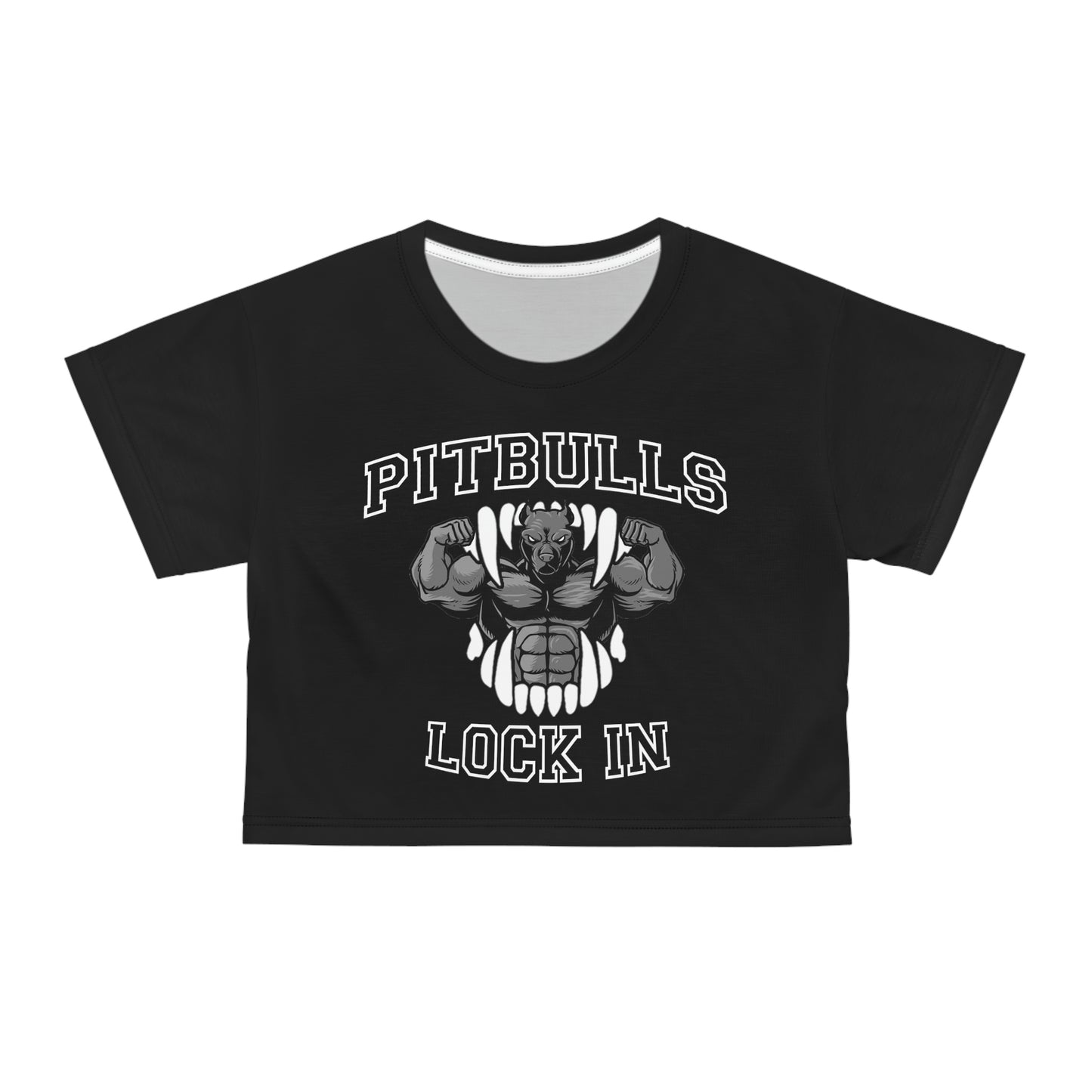 GFWP "Pitbulls Lock In" Crop Tee (AOP)
