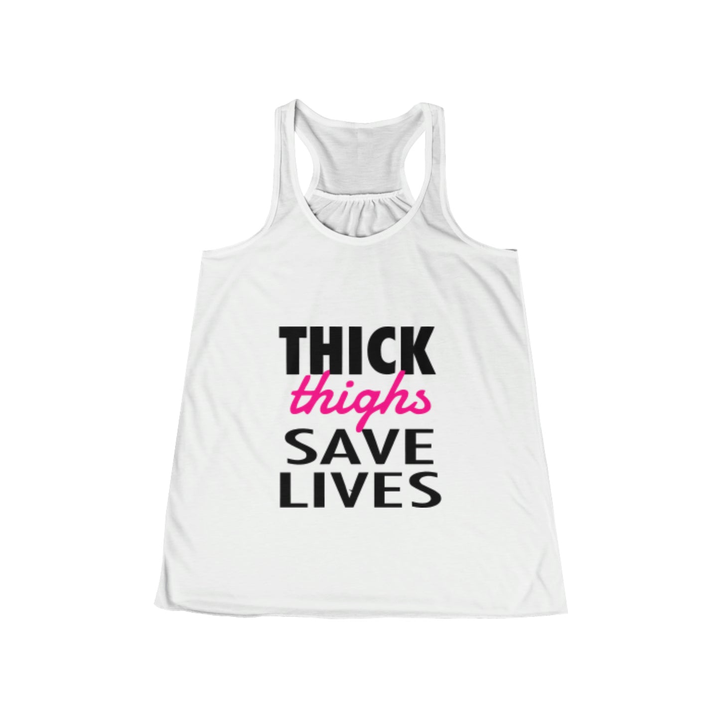 GFWP "Thick Thighs Save Lives" Women's Flowy Racerback Tank