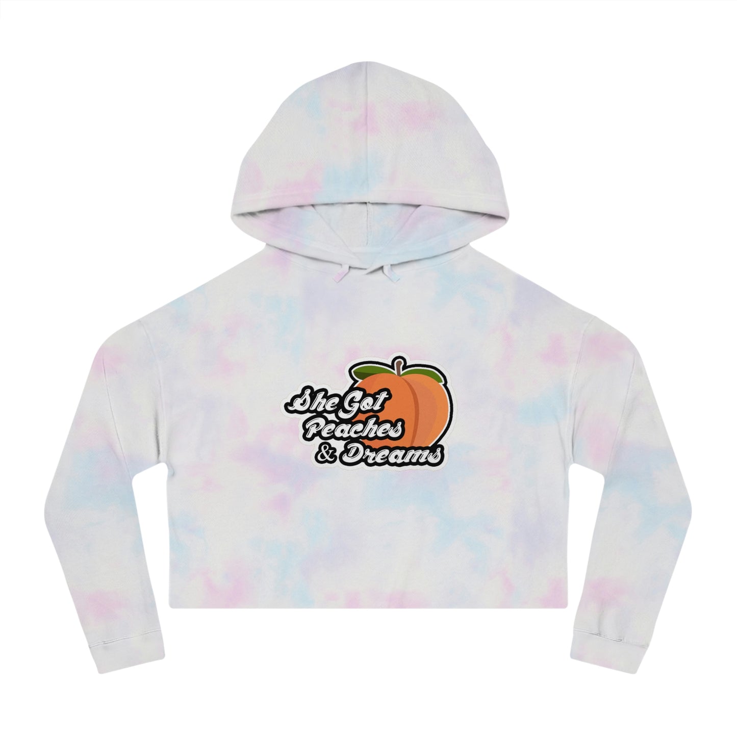 GFWP "Peaches And Dreams" Women’s Cropped Hooded Sweatshirt