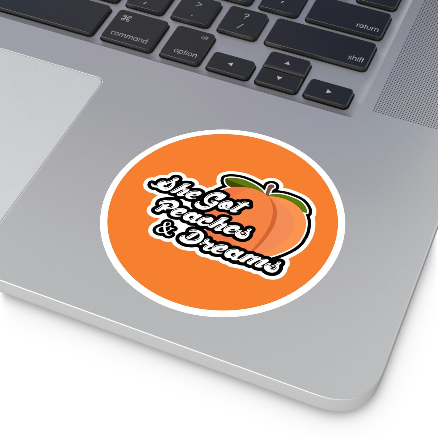 GFWP "Peaches And Dreams" Round Stickers, Indoor\Outdoor