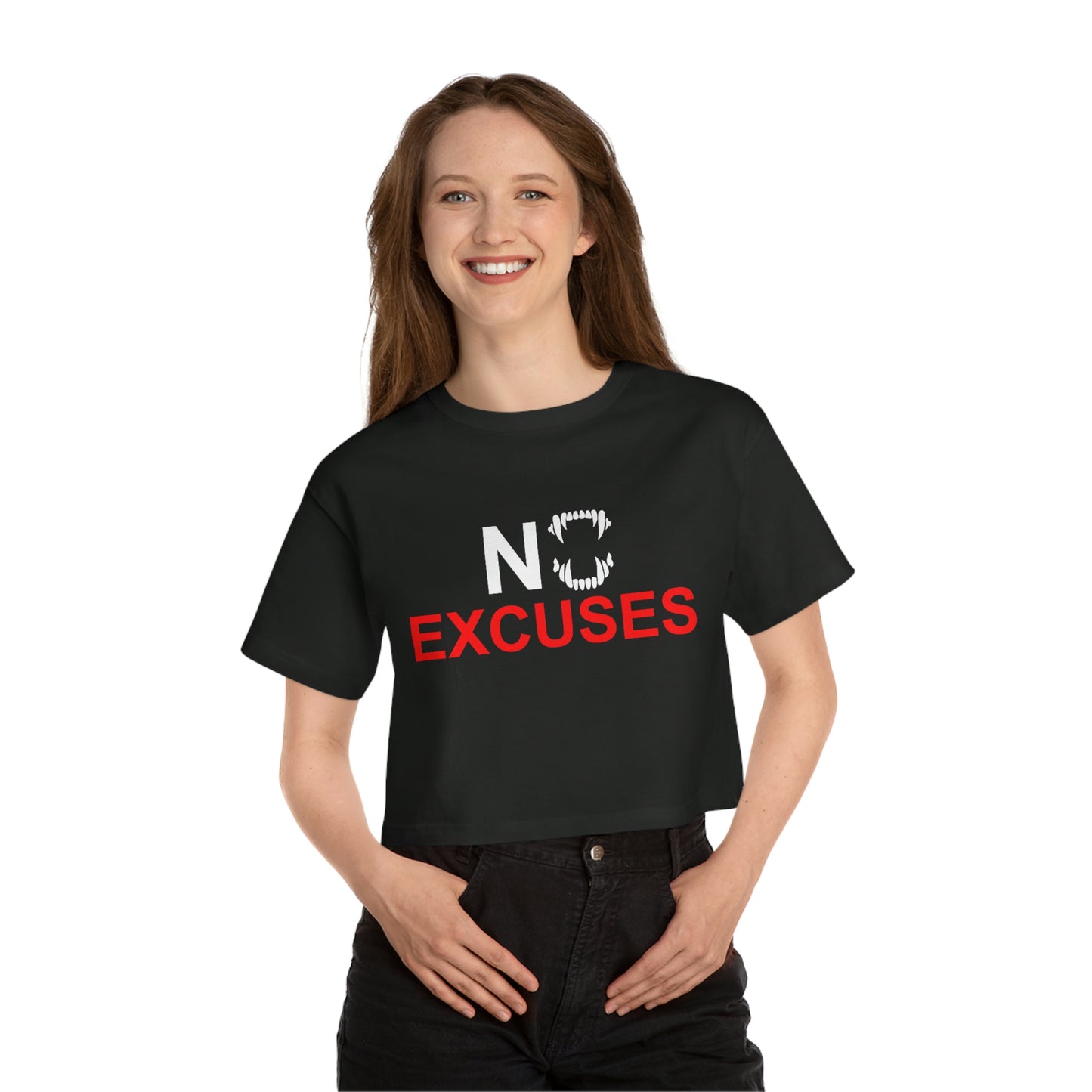 GFWP "No Excuses!" Champion Women's Cropped T-Shirt