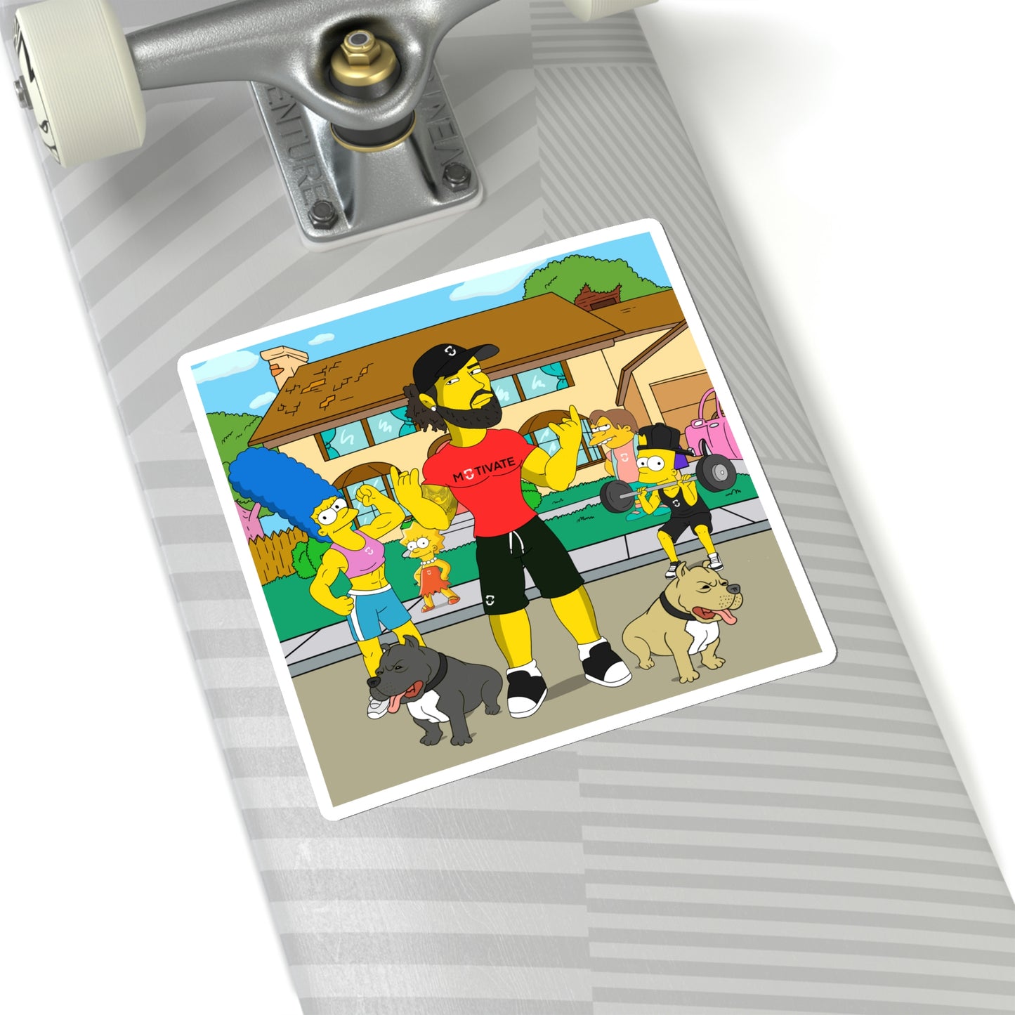 GFWP "Simpsonized" Cut Stickers