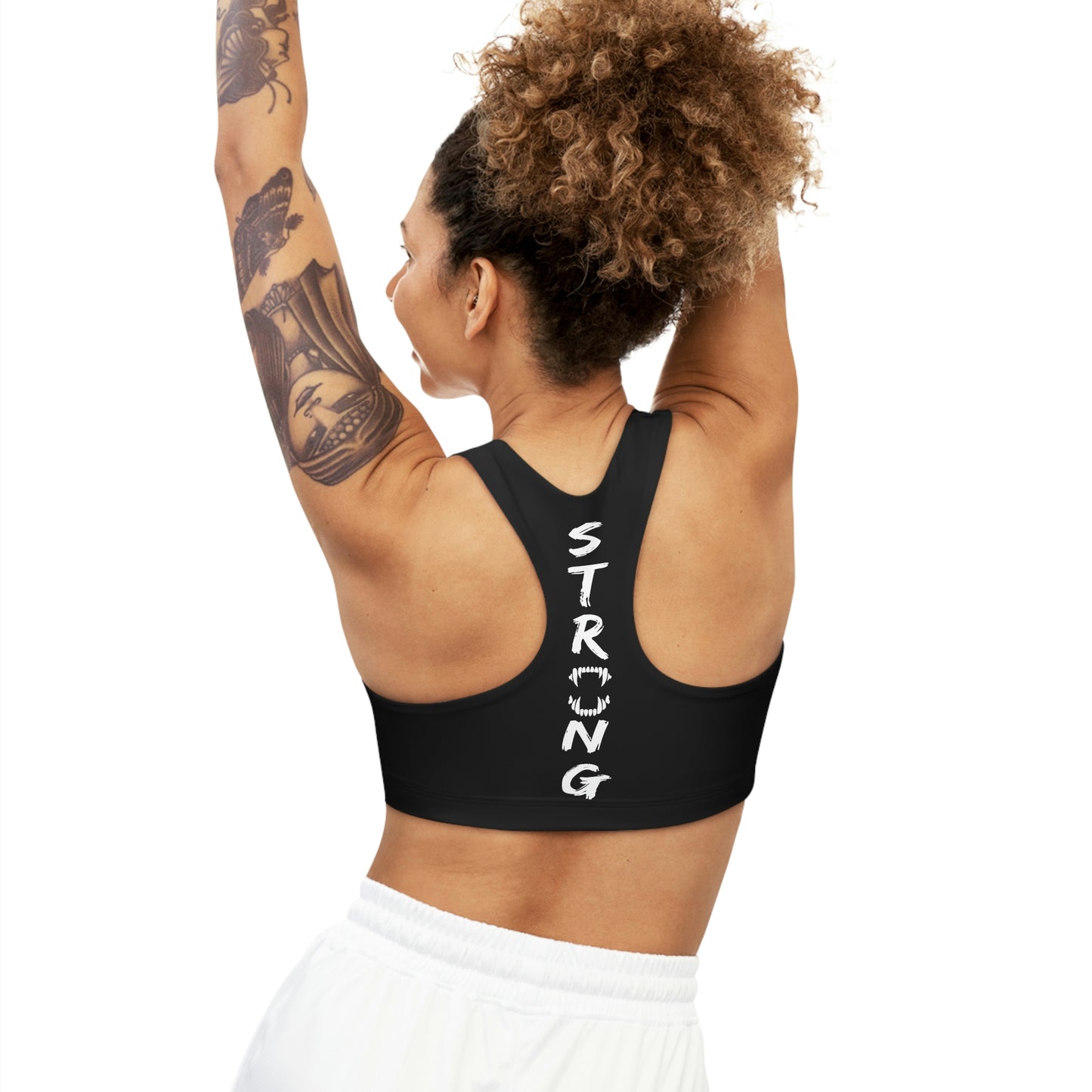 GFWP "Strong"Permanently Seamless Sports Bra (AOP)