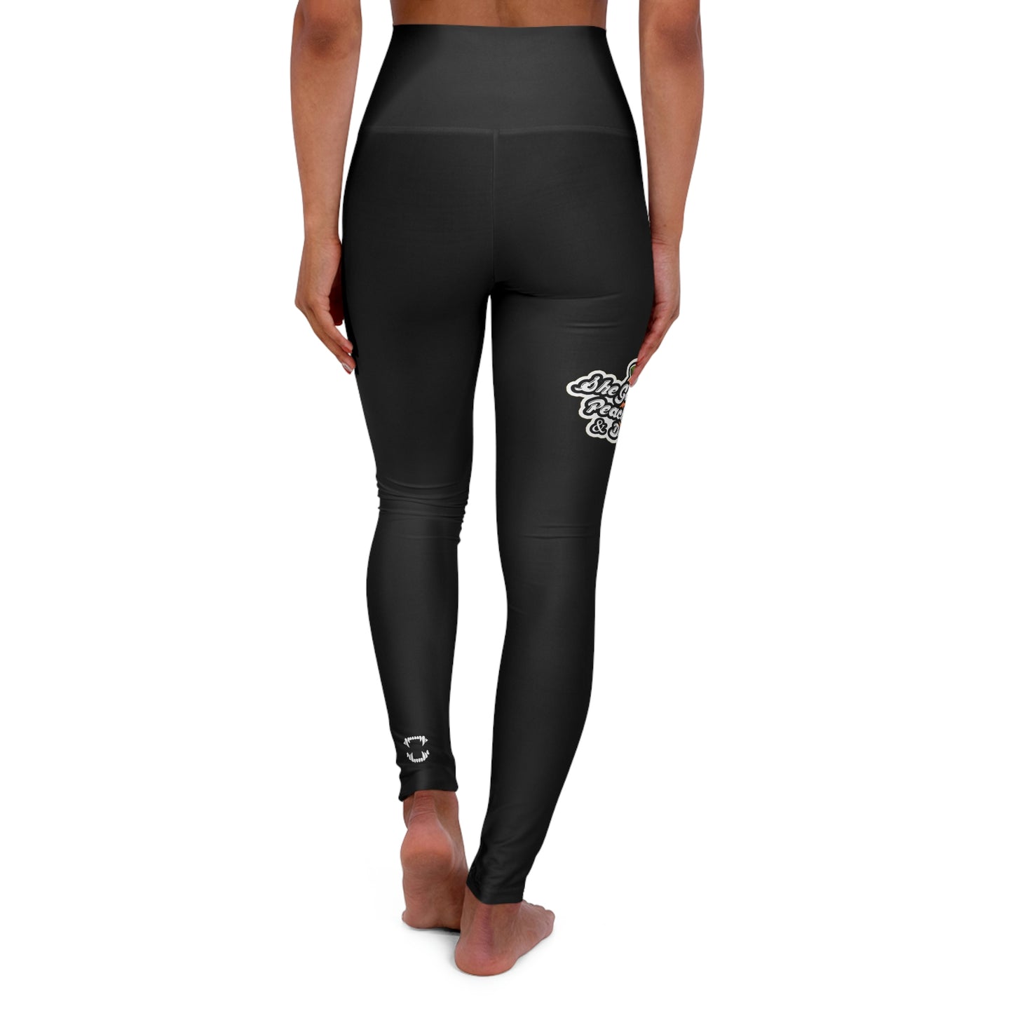 GFWP "Peaches And Dreams" High Waisted Yoga Leggings (AOP)