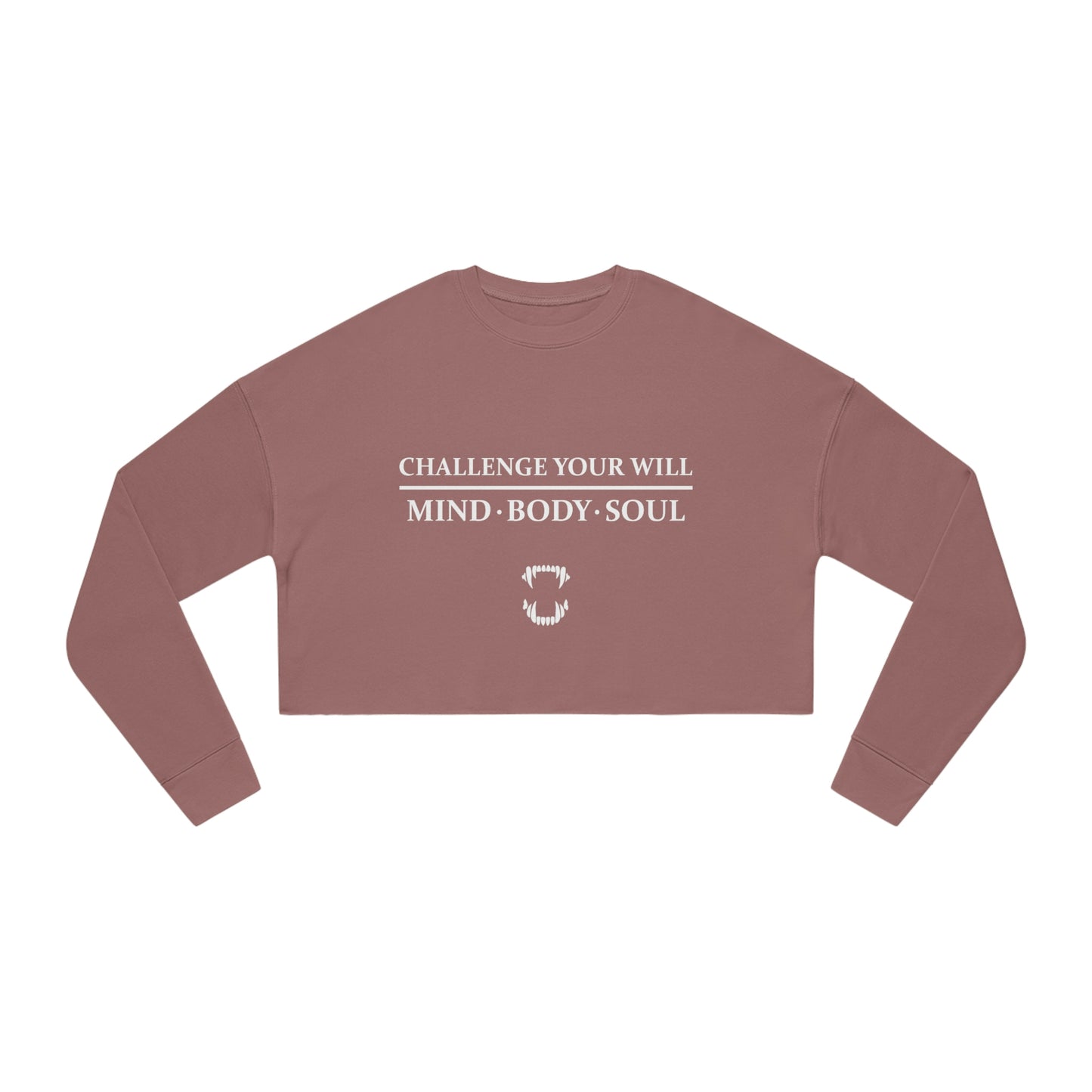 GFWP "Challenge Your Will" Women's Cropped Sweatshirt