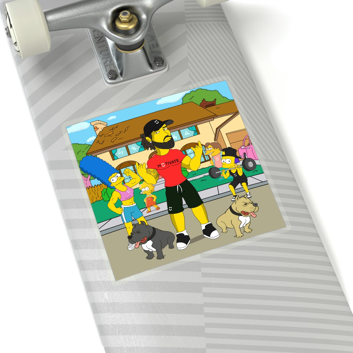GFWP "Simpsonized" Cut Stickers