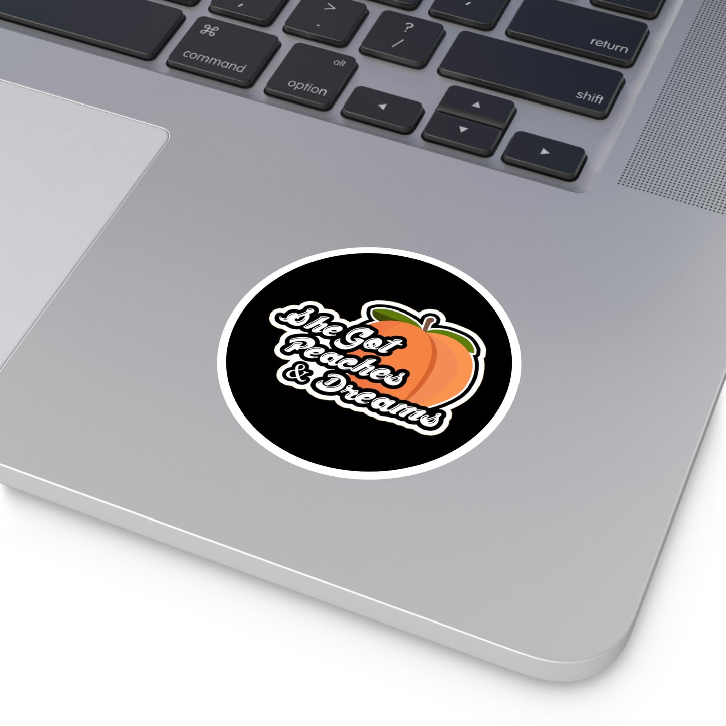 GFWP "Peaches And Dreams" Round Stickers, Indoor\Outdoor
