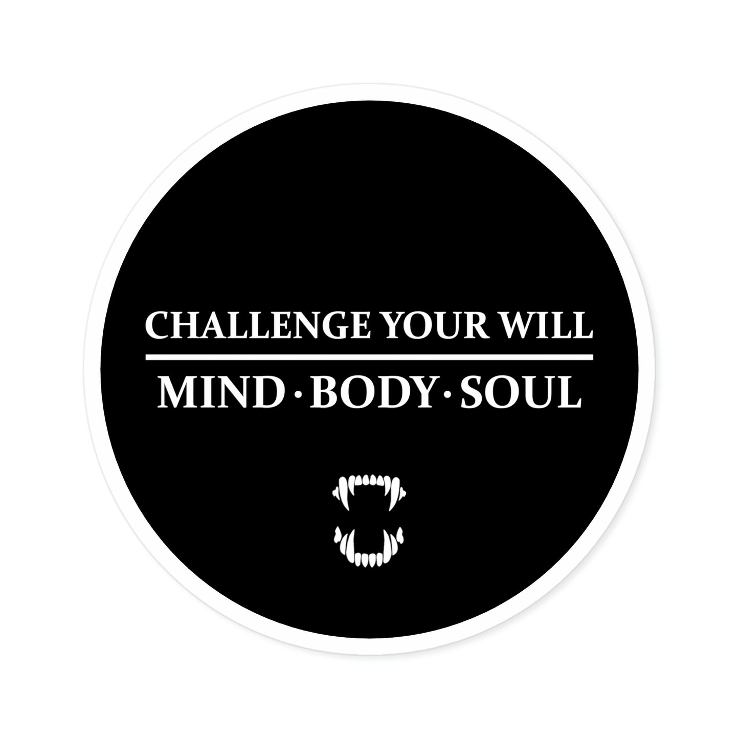 GFWP "Challenge Your Will" Round Stickers, Indoor\Outdoor