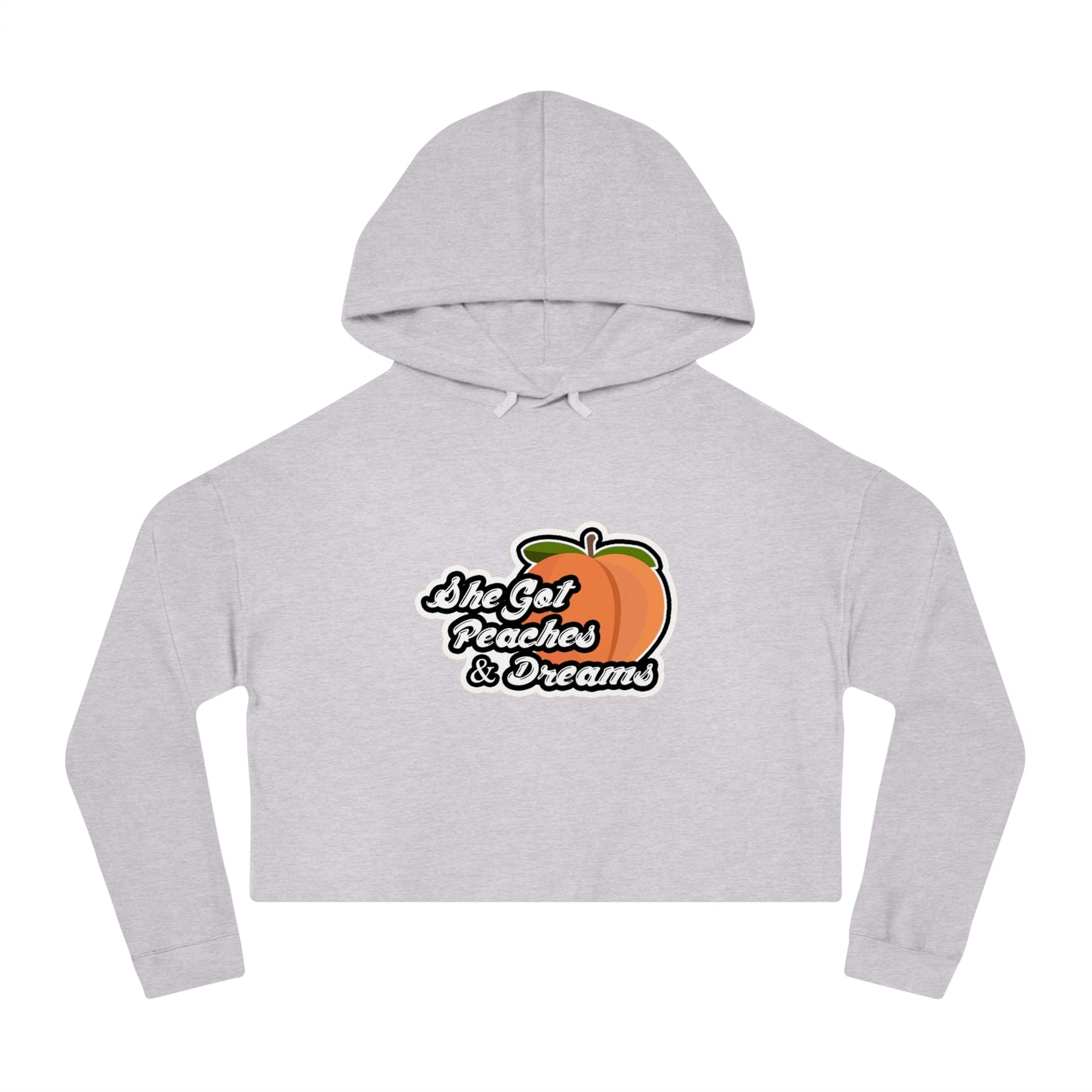 GFWP "Peaches And Dreams" Women’s Cropped Hooded Sweatshirt