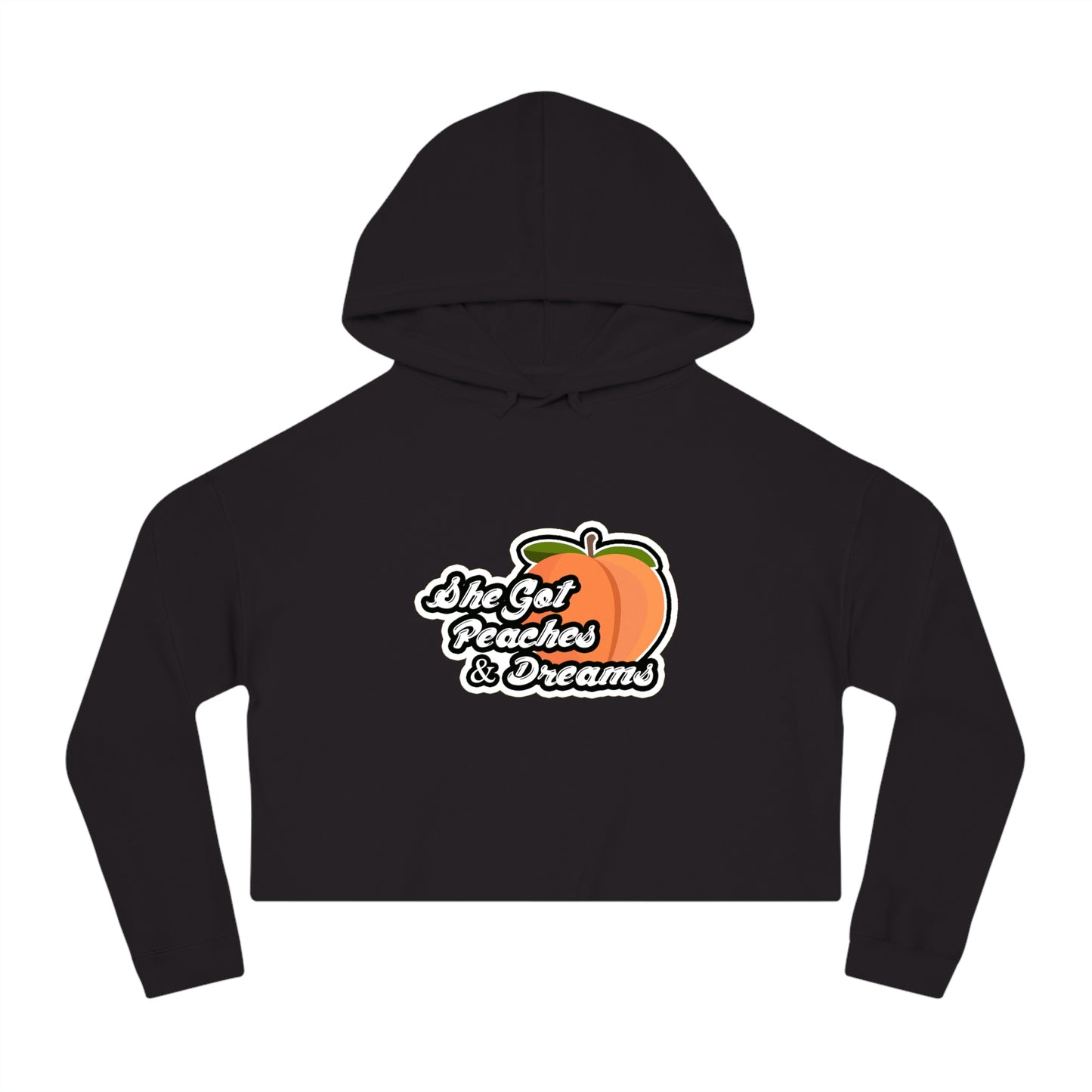 GFWP "Peaches And Dreams" Women’s Cropped Hooded Sweatshirt