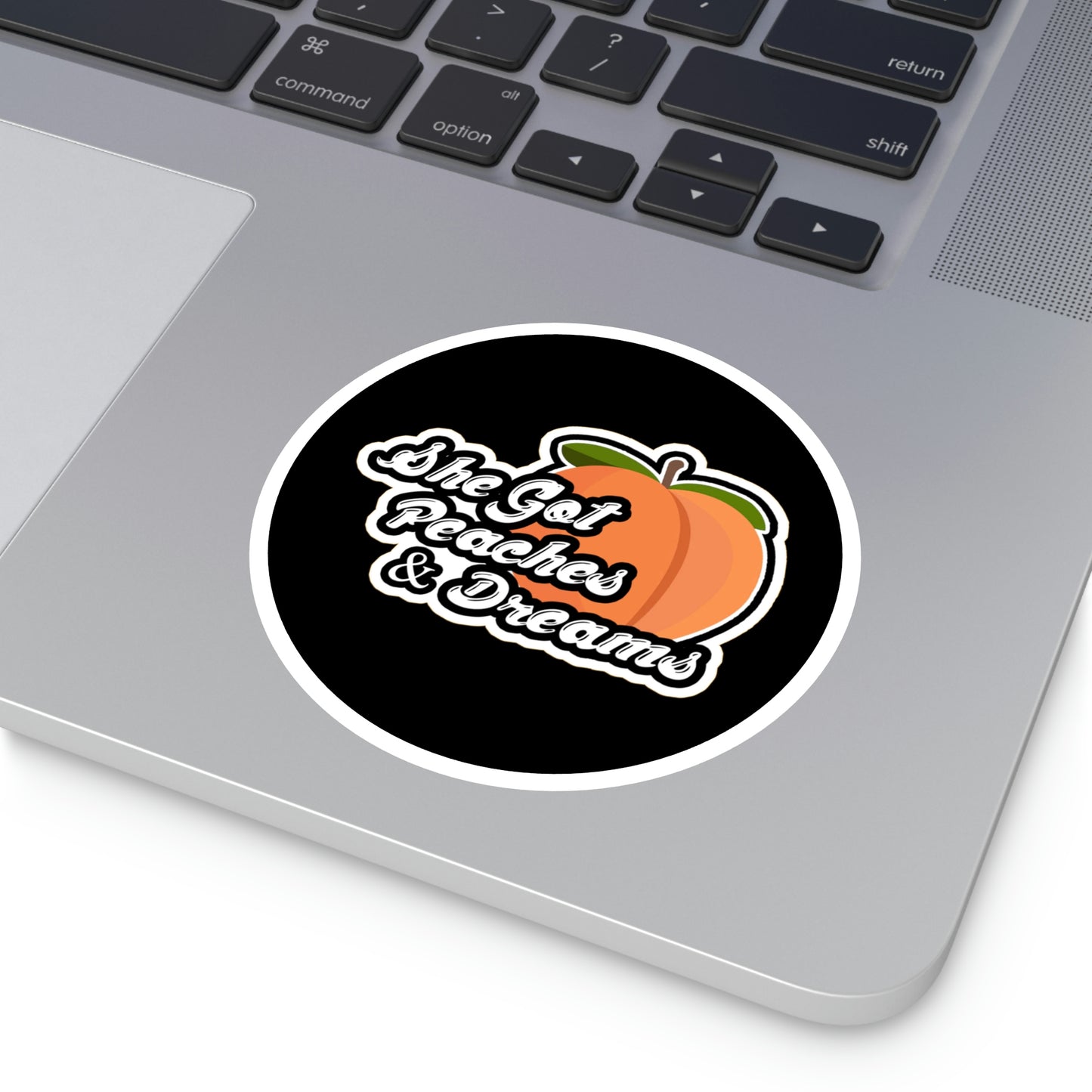 GFWP "Peaches And Dreams" Round Stickers, Indoor\Outdoor